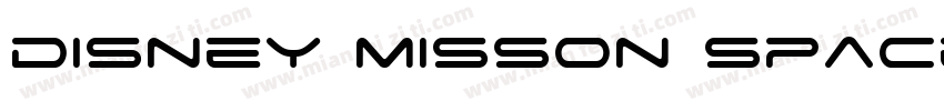 disney misson space字体转换